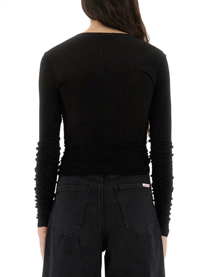SELF-PORTRAIT VISCOSE KNIT TOP