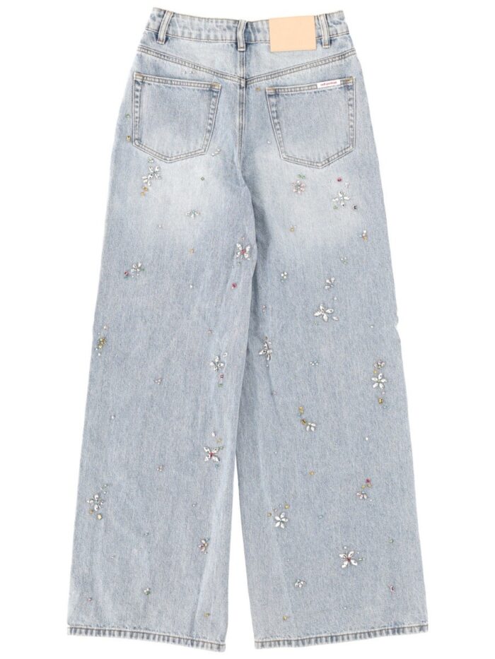 SELF-PORTRAIT WIDE LEG JEANS