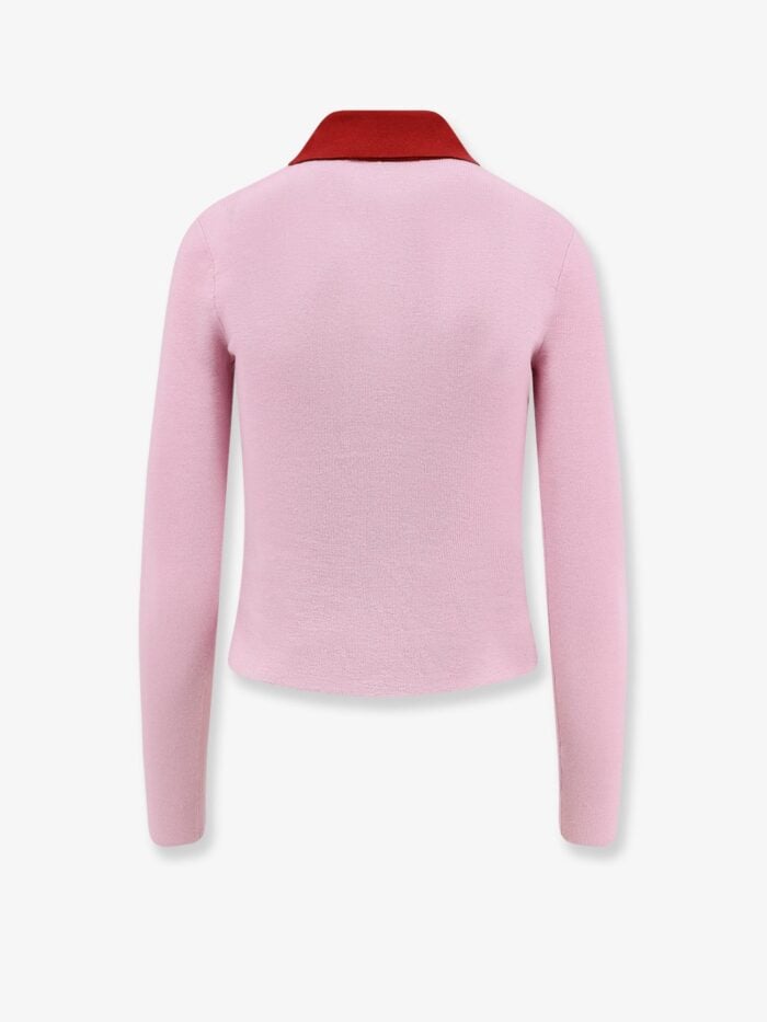 SELF PORTRAIT Wool Cardigan With Contrasting Collar
