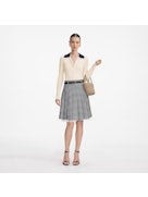 SELF PORTRAIT Wool Cardigan With Contrasting Collar