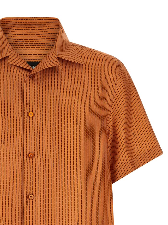 Fendi 'Selleria' Stitching Silk Shirt