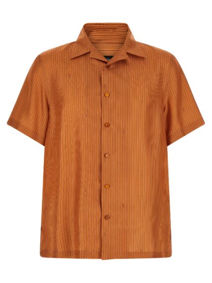 Fendi 'Selleria' Stitching Silk Shirt