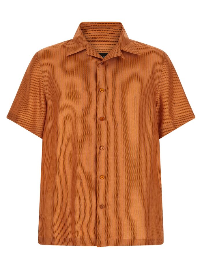 Fendi 'Selleria' Stitching Silk Shirt