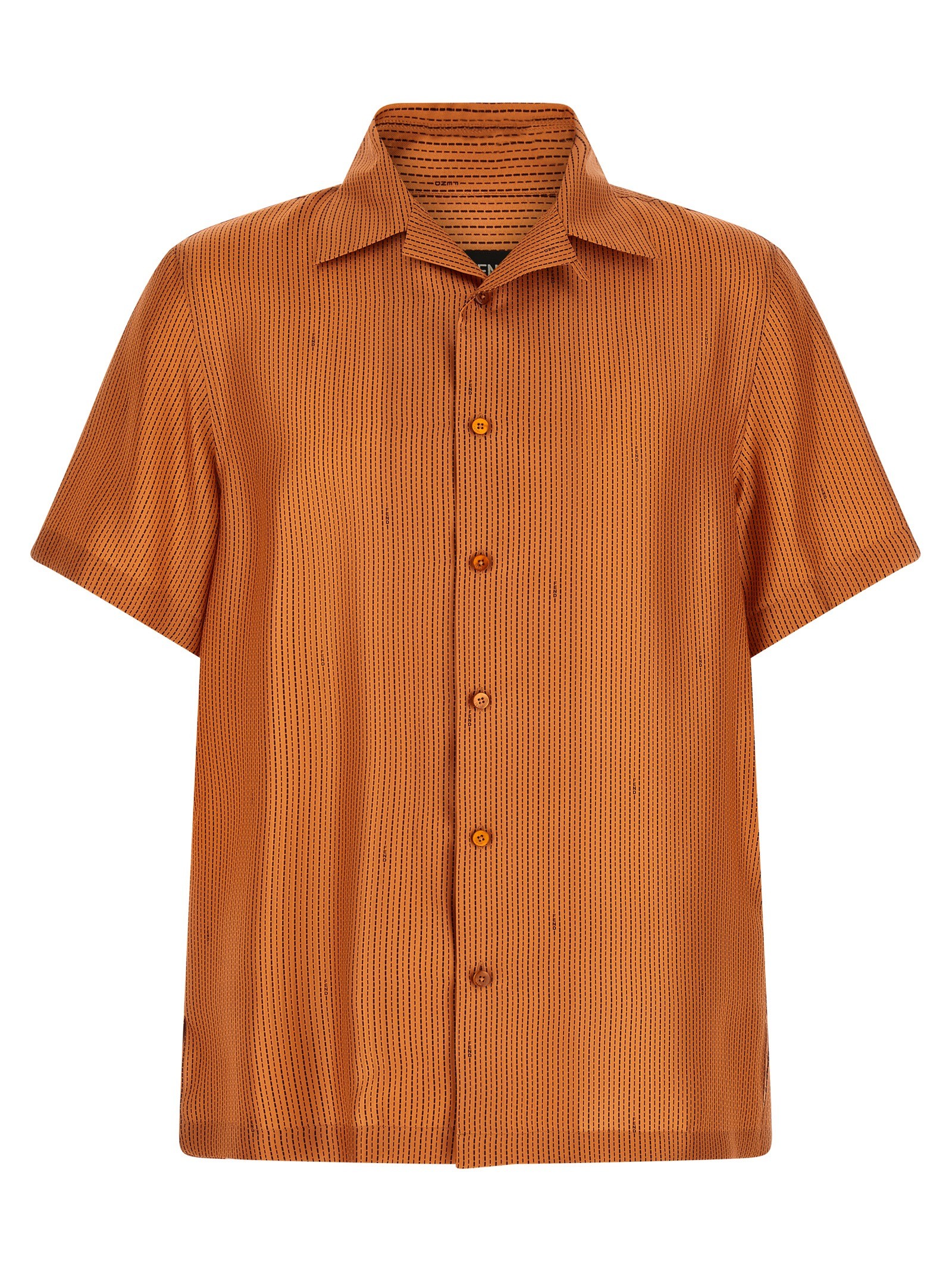 Fendi 'Selleria' Stitching Silk Shirt