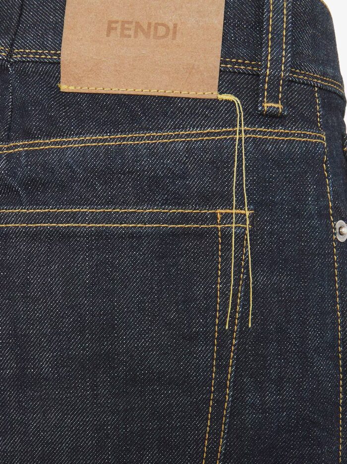 Fendi Selvedge Slim Five Pockets Jeans