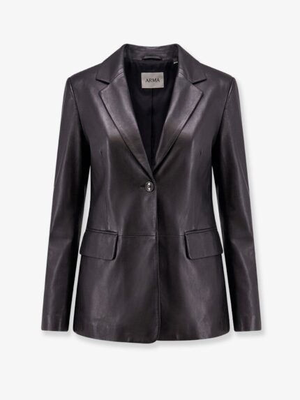 ARMA Sema Single-breasted Leather Blazer