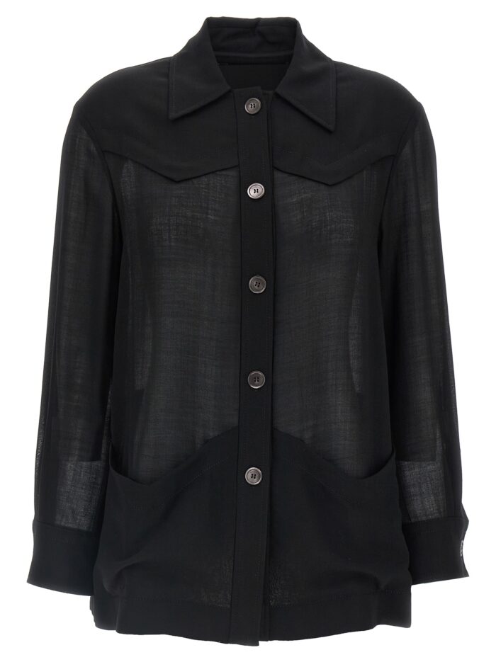 ferragamo semi sheer wool jacket Ferragamo Semi-sheer Wool Jacket