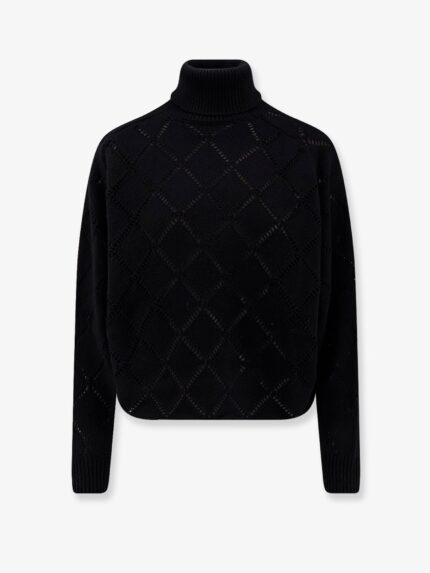 Semicouture Cashmere Blend Turtleneck Sweater