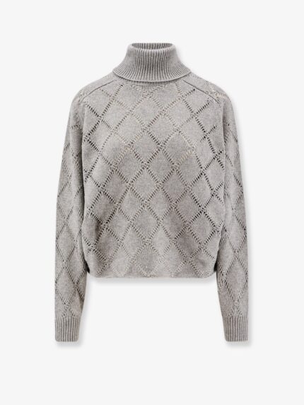 Semicouture Cashmere Blend Turtleneck Sweater