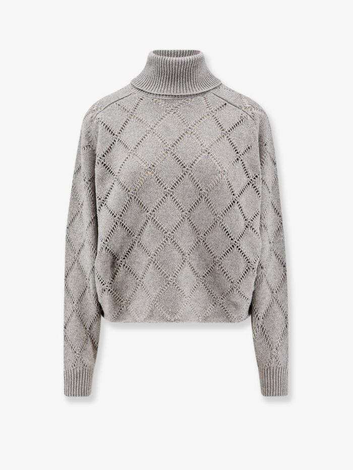 Semicouture Cashmere Blend Turtleneck Sweater