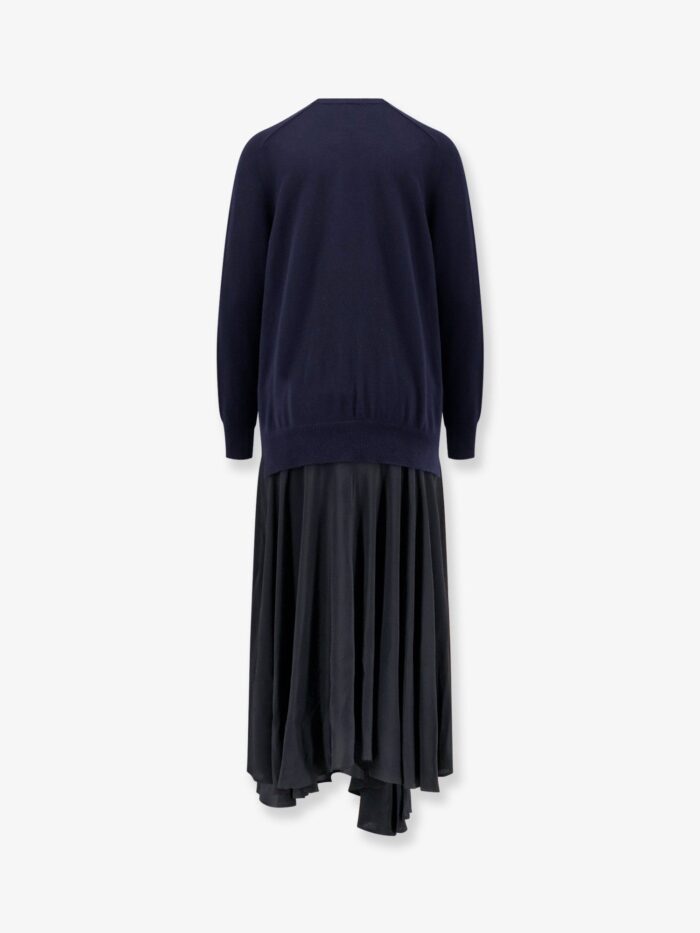 Semicouture Recycled Cashmere Blend Long Dress