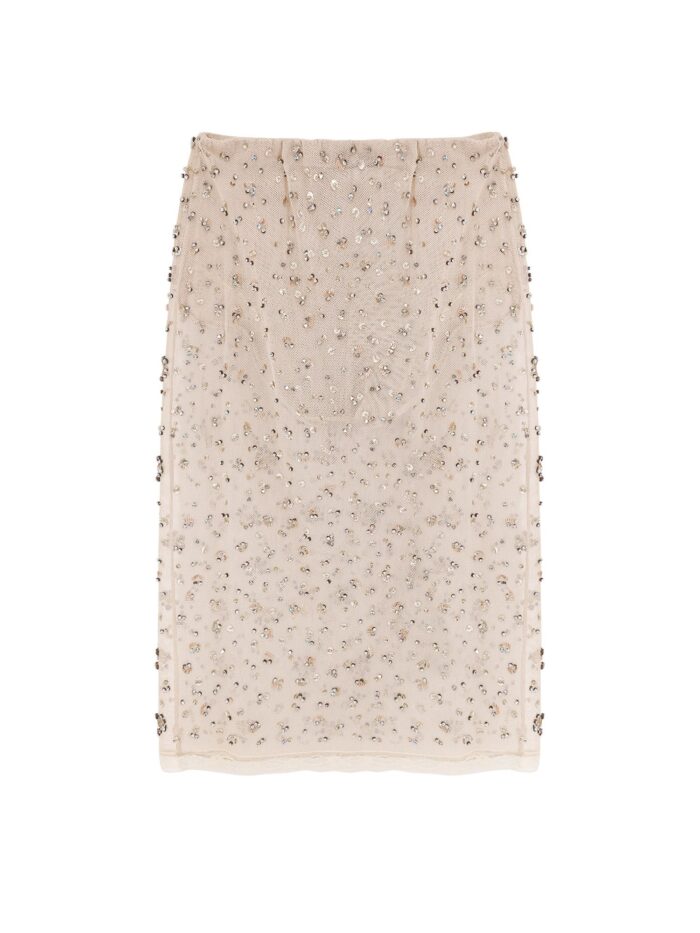 Semicouture Scarlett Tulle Skirt With Rhinestones