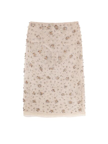 Semicouture Scarlett Tulle Skirt With Rhinestones