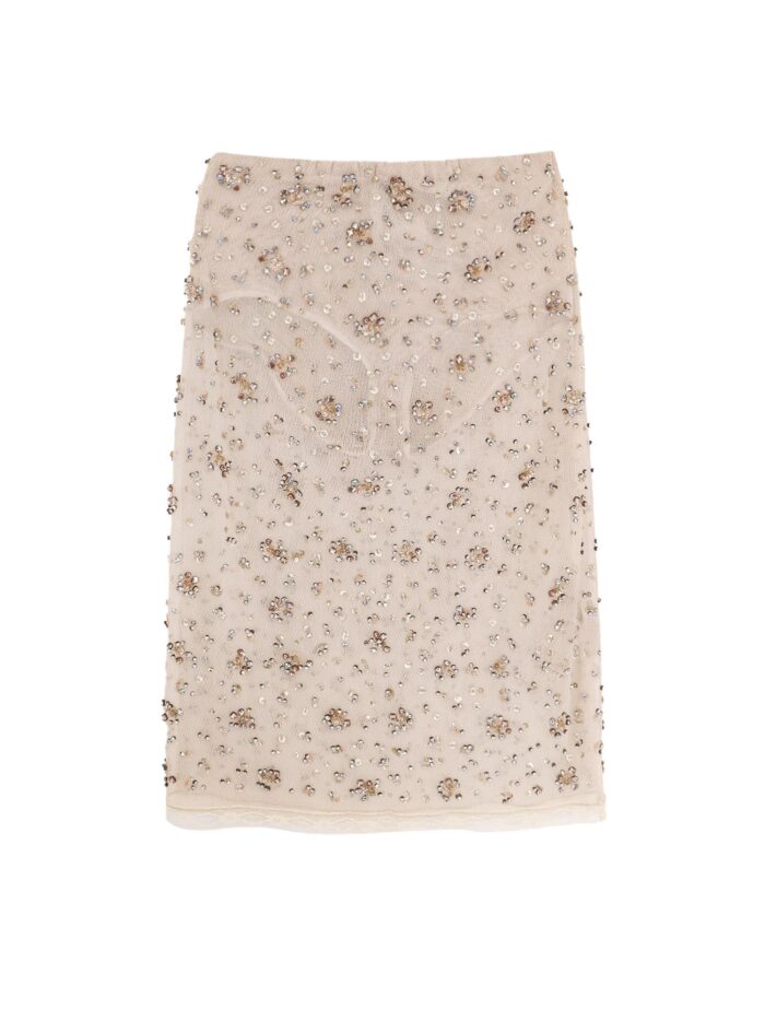 Semicouture Scarlett Tulle Skirt With Rhinestones