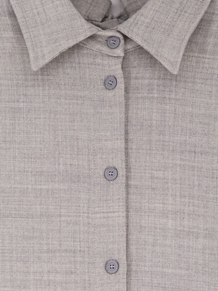 Semicouture Stretch Virgin Wool Long Shirt