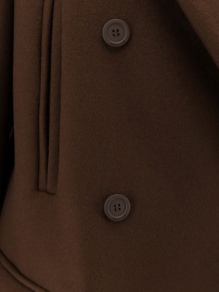 Semicouture Virgin Wool Blend Coat