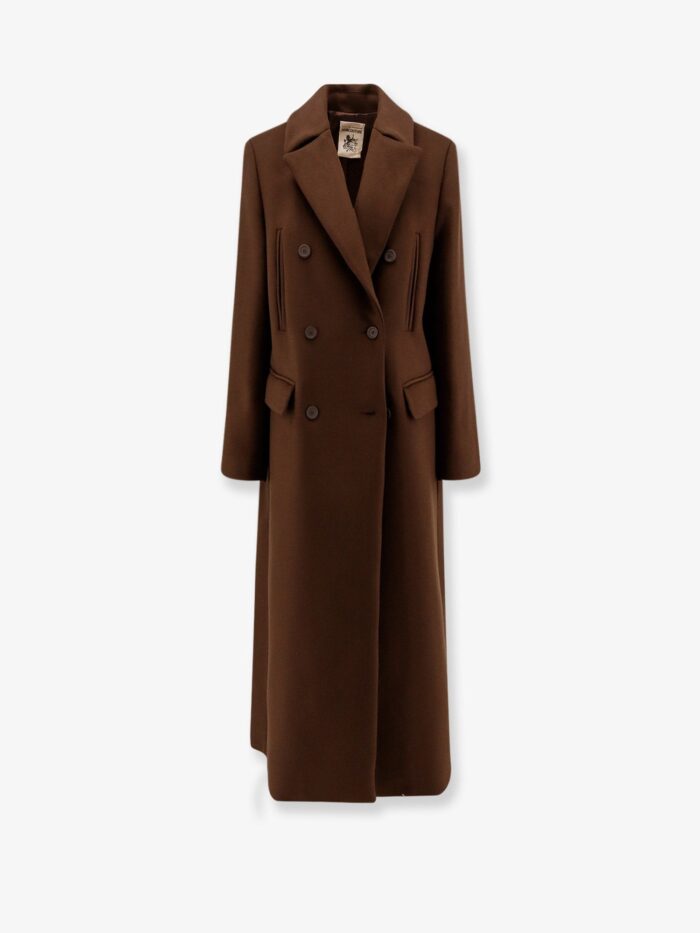 Semicouture Virgin Wool Blend Coat