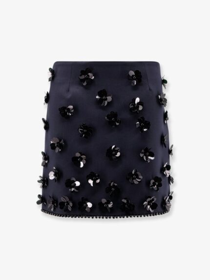 Semicouture Virgin Wool Blend Mini Skirt
