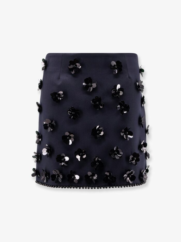 Semicouture Virgin Wool Blend Mini Skirt