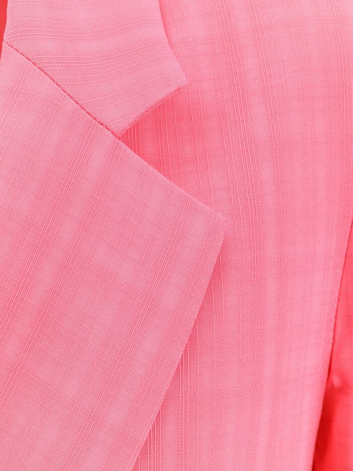 Semicouture Viscose Blazer With Striped Motif