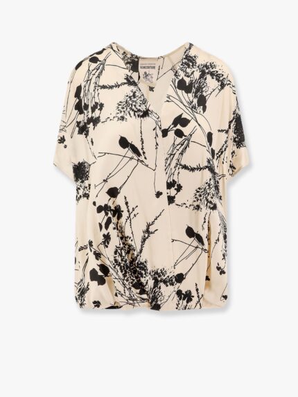 Semicouture Viscose Top With All-over Print