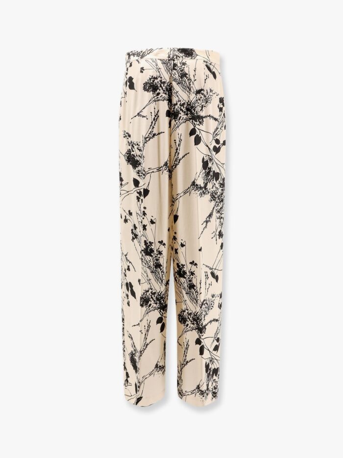 Semicouture Viscose Trouser With All-over Print