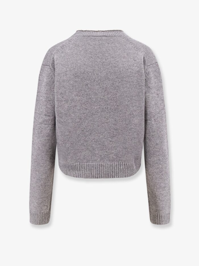 Semicouture Wool And Cashmere Cardigan With Rhinestones