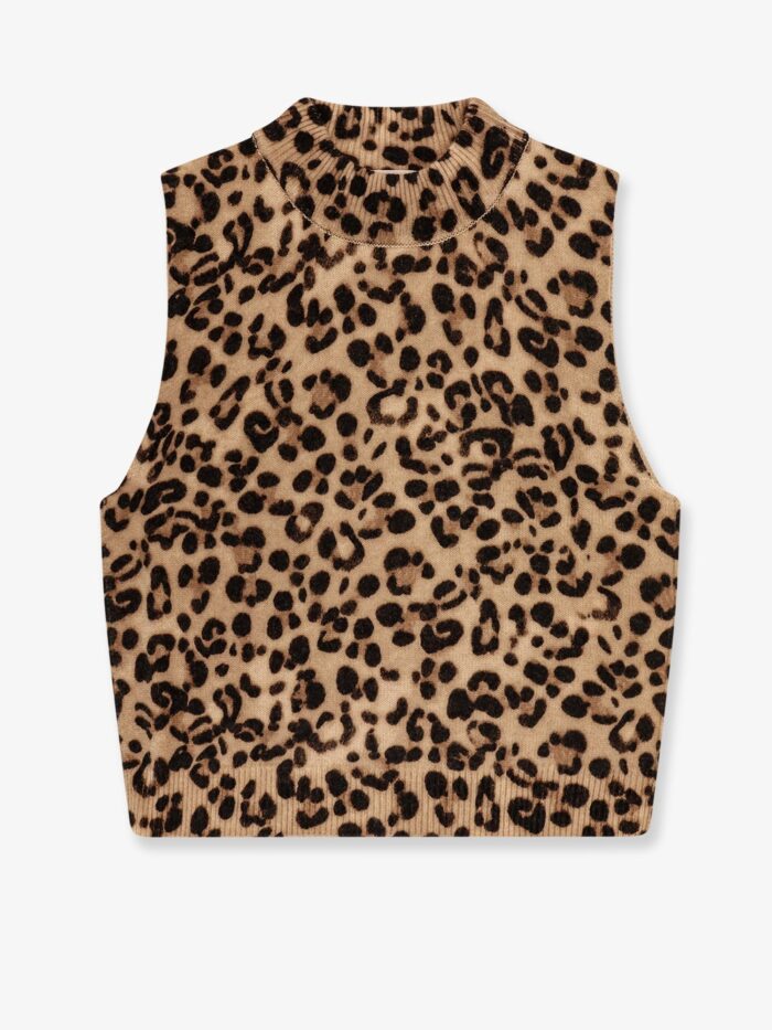 Semicouture Wool And Cashmere Sleeveless Sweater