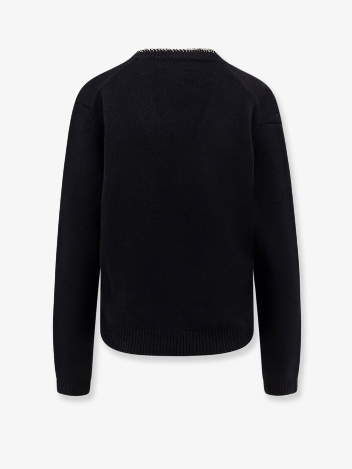 Semicouture Wool And Cashmere Sweater With Rhinestones