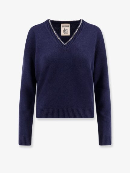 Semicouture Wool And Cashmere Sweater With Rhinestones