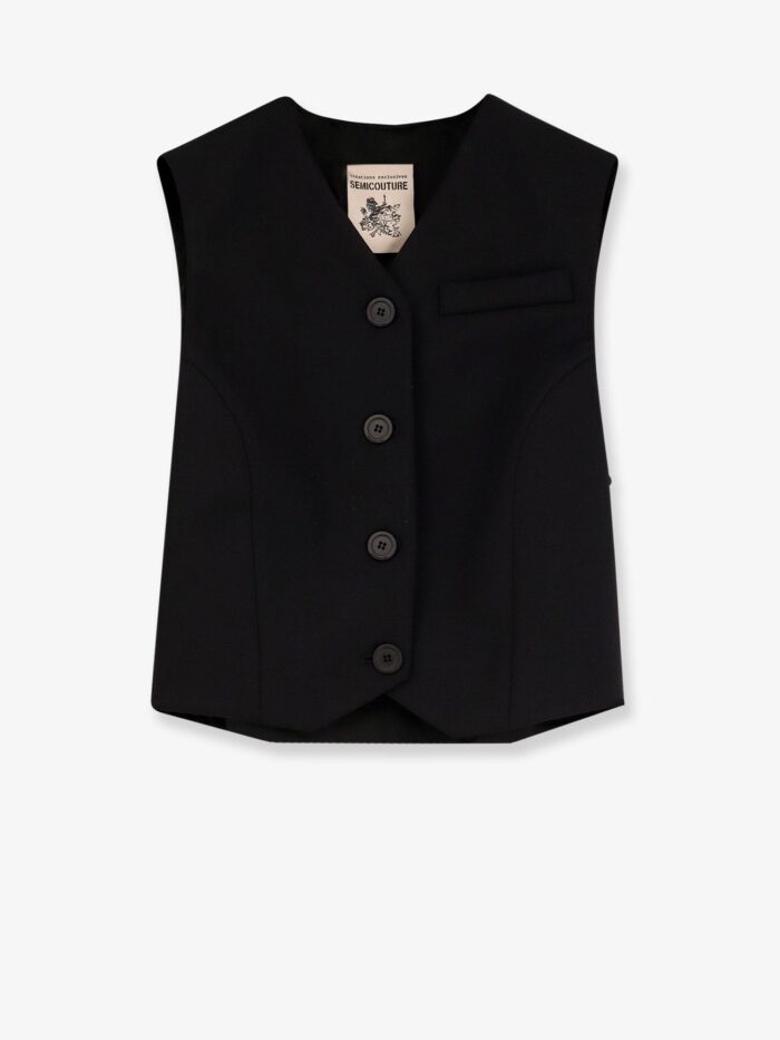 Semicouture Wool Blend Vest