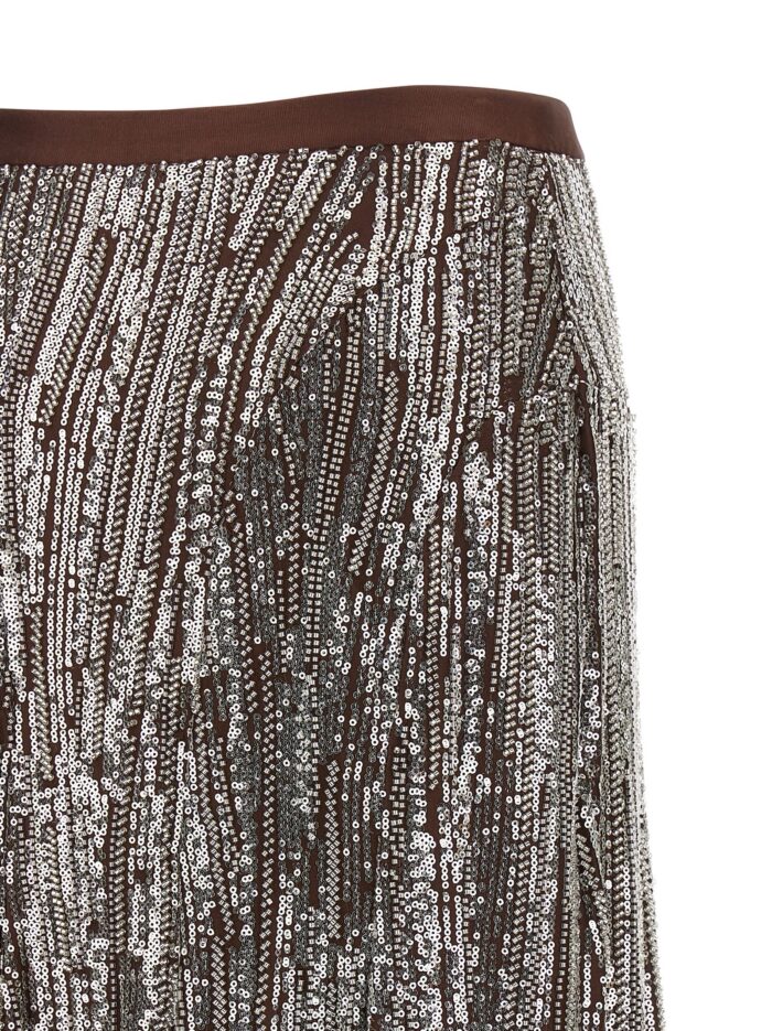 Paco Rabanne Sequin And Pearl Skirt
