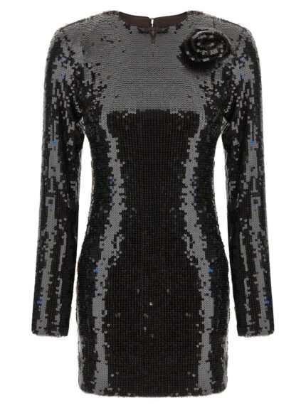 ROTATE BIRGER CHRISTENSEN Sequin Dress With Flower