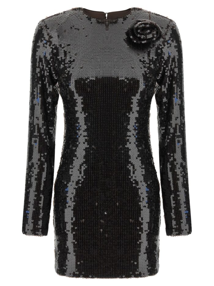 ROTATE BIRGER CHRISTENSEN Sequin Dress With Flower