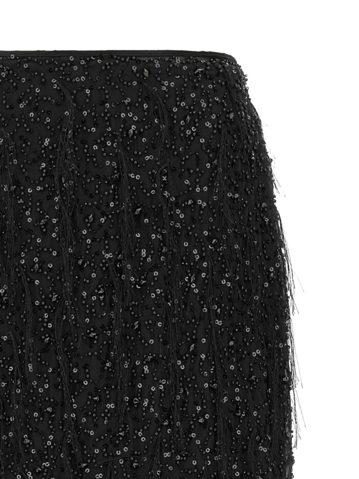 TWIN SET Sequin Embroidery Skirt