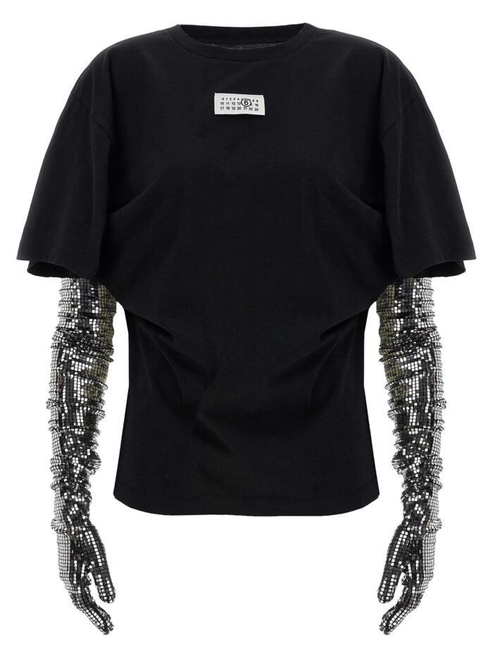 MM6 MAISON MARGIELA Sequin Gloves T-shirt