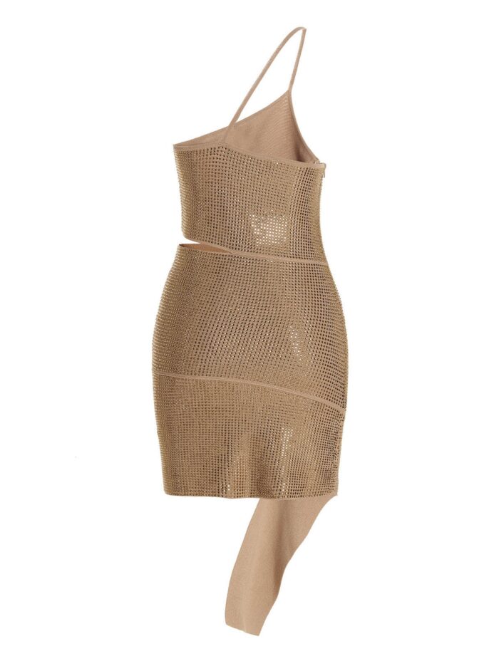 ANDREADAMO Sequin One Shoulder Dress