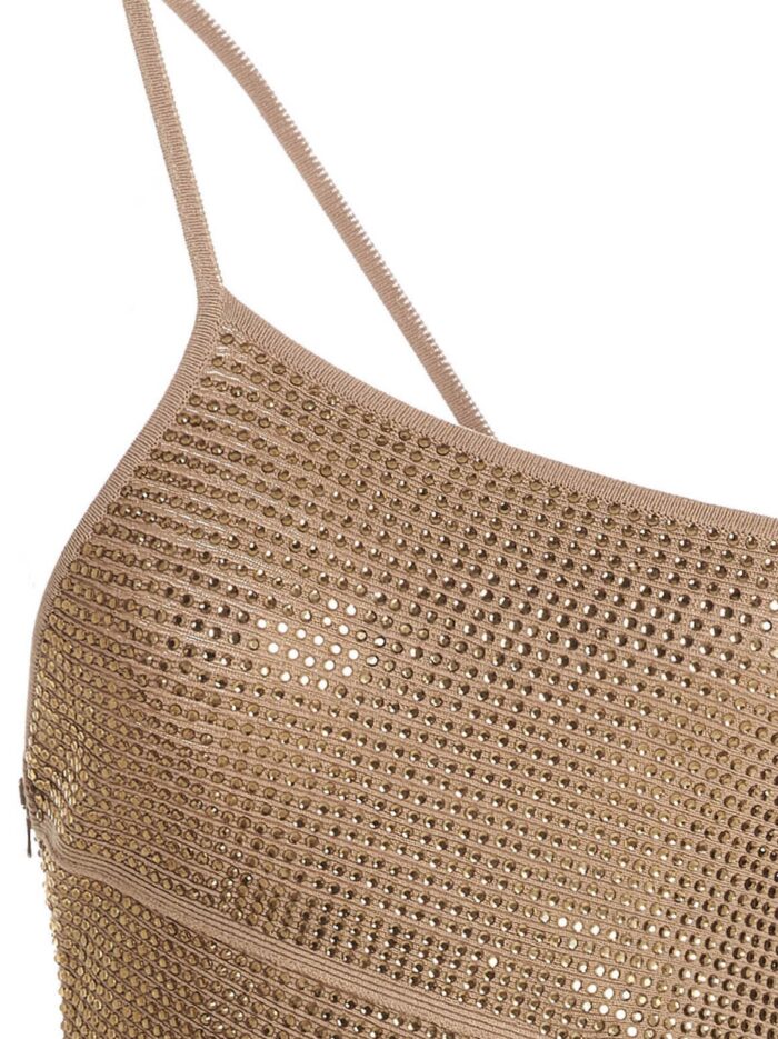 ANDREADAMO Sequin One Shoulder Dress