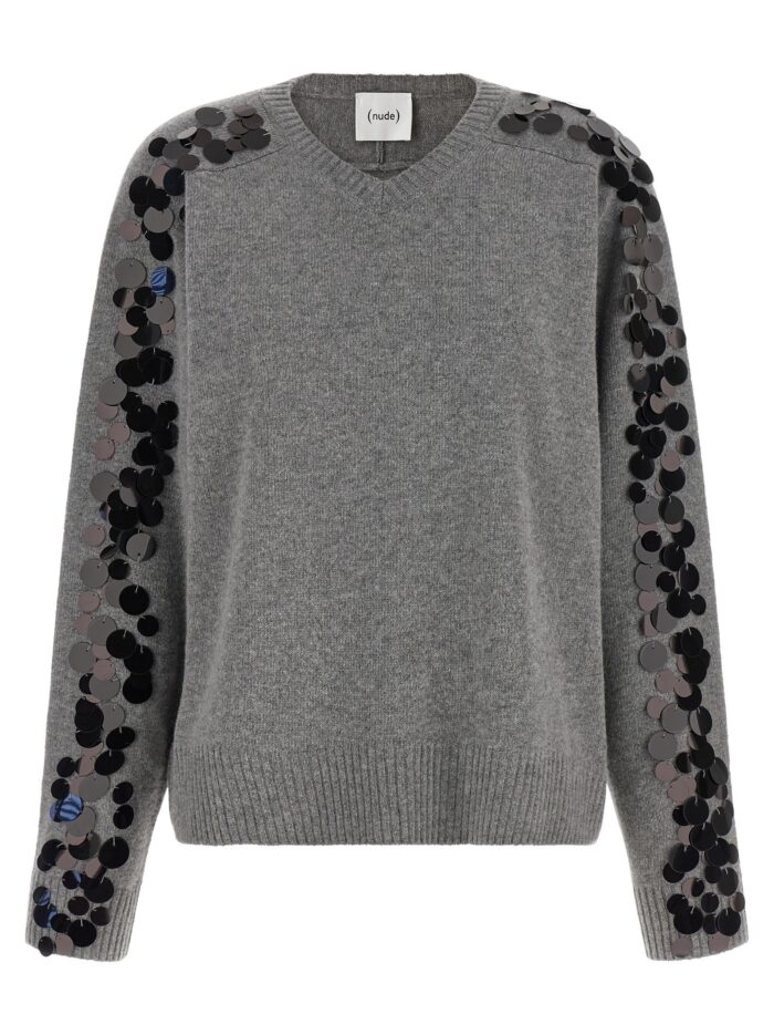 nude sequin sweater NUDE Sequin Sweater