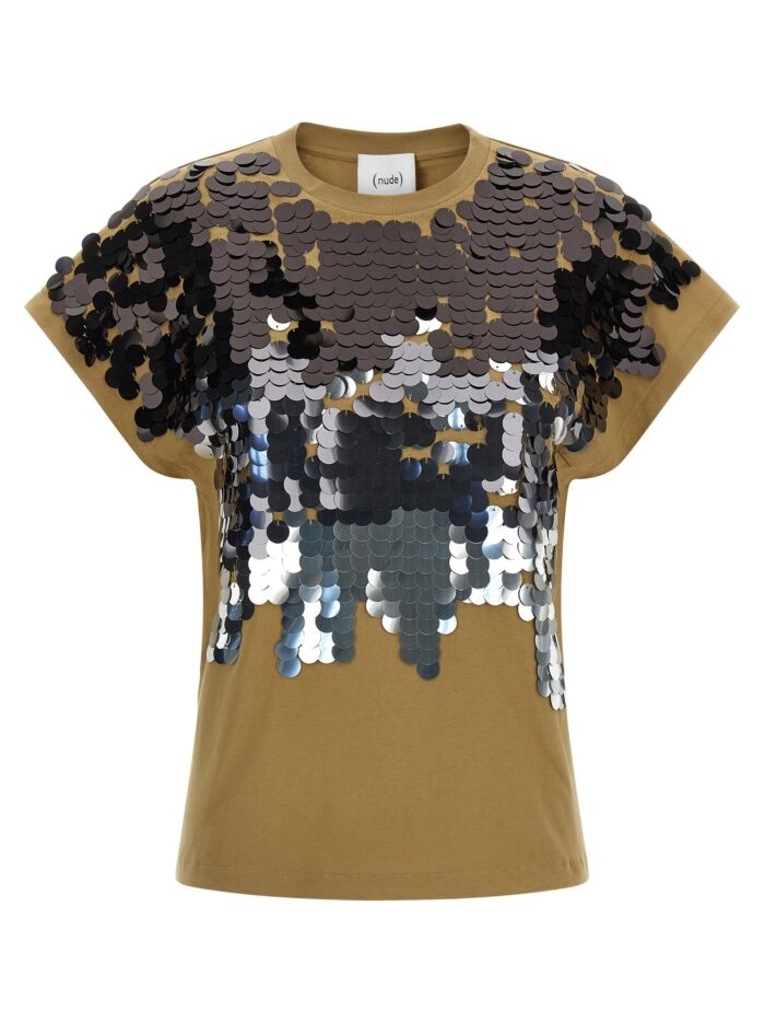 nude sequin t shirt NUDE Sequin T-shirt