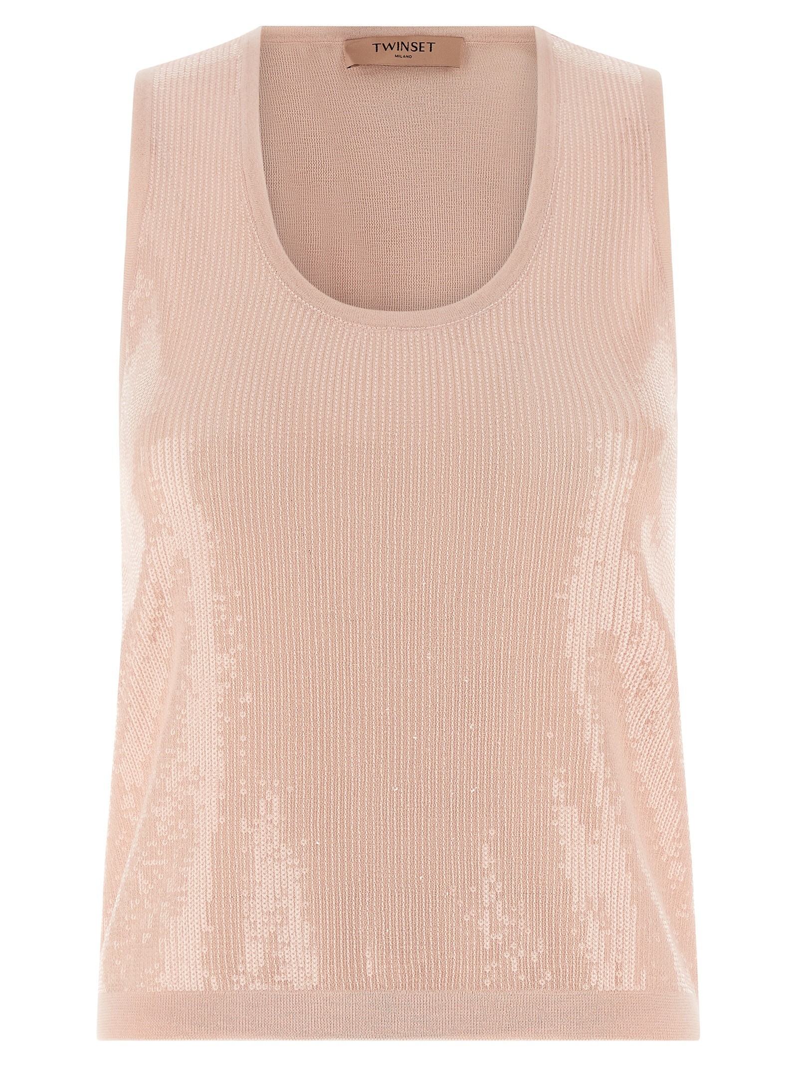 TWIN SET Sequin Top