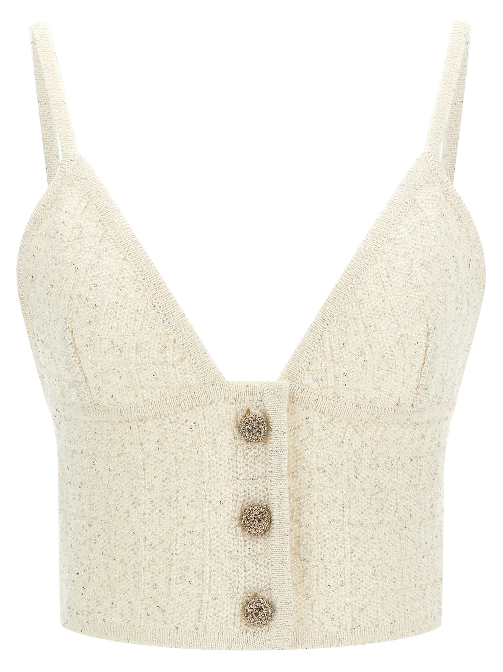 ALESSANDRA RICH Sequin Top