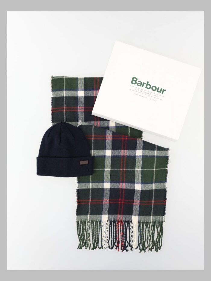 BARBOUR Set Berretto "Swinton" E Sciarpa "Galingale"