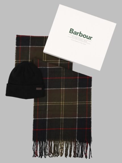 BARBOUR Set Berretto "Swinton" E Sciarpa "Galingale"