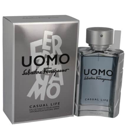 Salvatore Ferragamo Uomo Casual Life By Salvatore Ferragamo - Eau De Toilette Spray 3.4 Oz