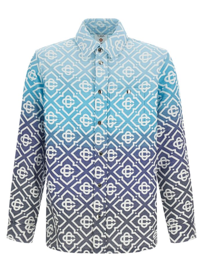 casablanca shacket 'monogram gradient jacquard' CASABLANCA Shacket 'Monogram Gradient Jacquard'