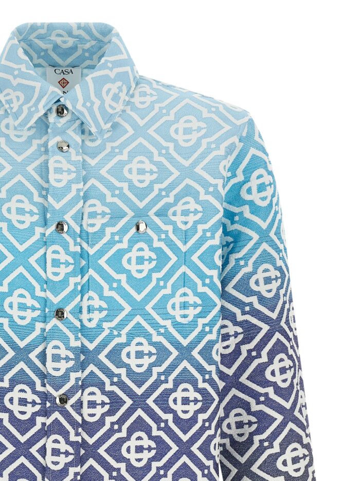 CASABLANCA Shacket 'Monogram Gradient Jacquard'