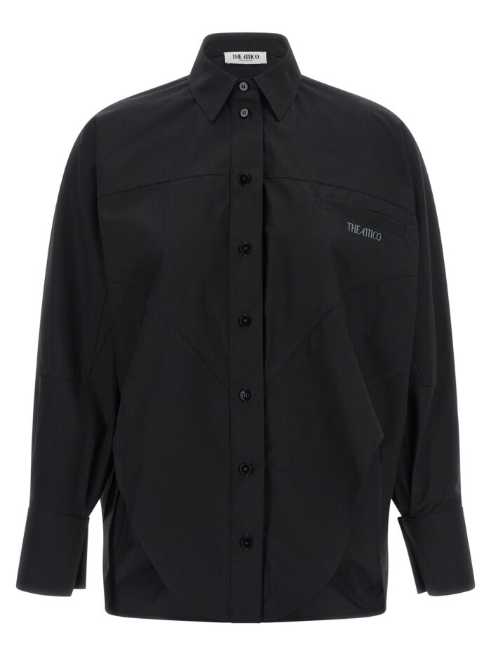 the attico shaped hem shirt The Attico Shaped Hem Shirt