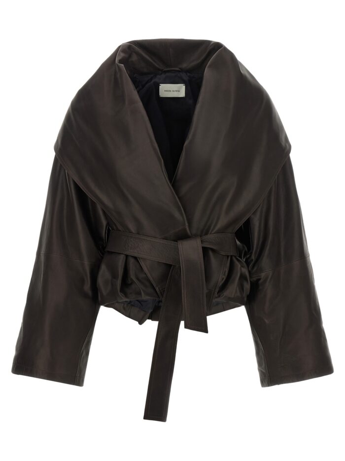 magda butrym shawl collar leather jacket MAGDA BUTRYM Shawl Collar Leather Jacket