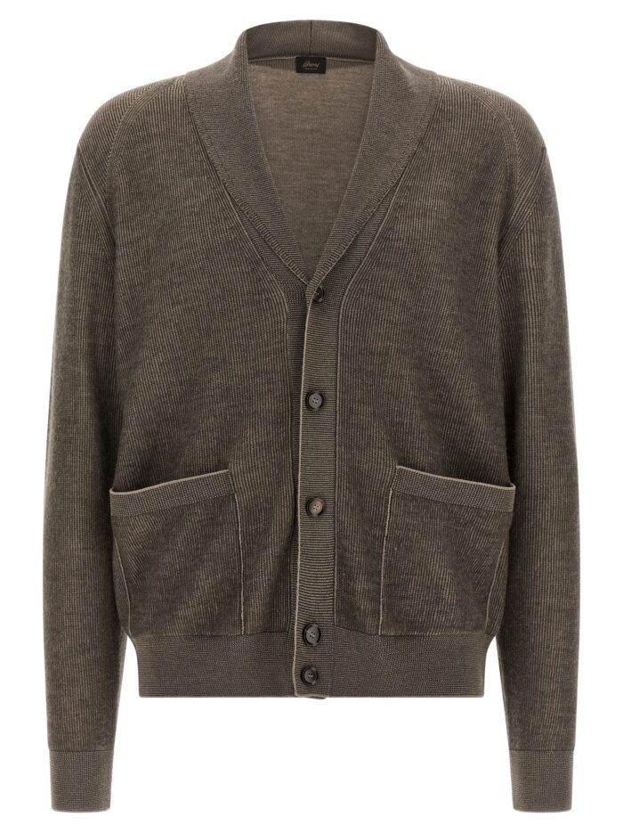 brioni shawl neck cardigan BRIONI Shawl Neck Cardigan